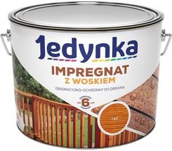 Jedynka IMPREGNAT DO DREWNA z WOSKIEM impregnat dekoracyjno-ochronny na zewnątrz teak 10l