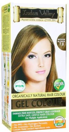 Indus Valley Gel Colour Żelowa Farba do włosów 7.0 mediumblonde