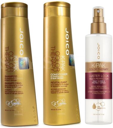 Joico K-Pak Color Therapy Zestaw Do Włosów Farbowanych Szampon 300Ml + Odżywka 300Ml + Keratynowy Spray 200Ml