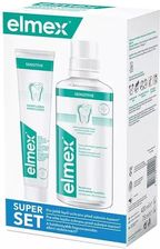 Elmex Sensitive Płyn do płukania jamy ustnej 400ml + Pasta do zębów Sensitive 75ml