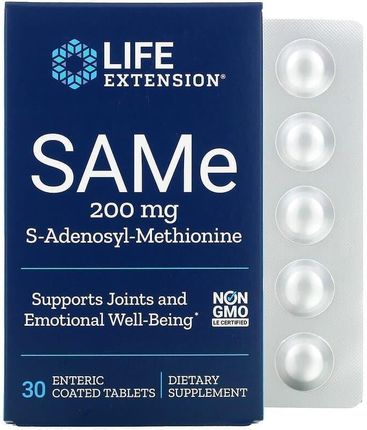 Life Extension Sam-E 200Mg S-Adenozylometionina 30Tabl
