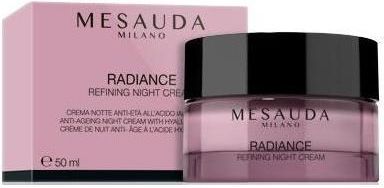 Krem Mesauda Milano Radiance Refining Night Cream Przeciwzmarszczkowy Z Kwasem Hialuronowym na noc 50ml