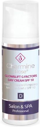 Krem Charmine Rose GLOW&LIFT G-FACTORS DAY CREAM SPF10 rozświetlająco-liftingujący na dzień 50ml
