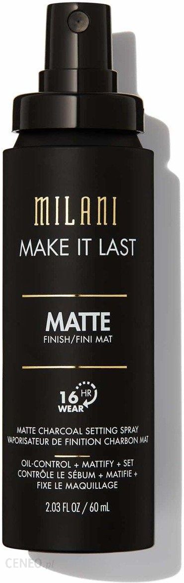 Milani MAKE IT LAST MATTE CHARCOAL SETTING SPRAY Matujący utrwalacz makijażu 60ml