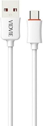 Vidvie kabel USB CB443-3 micro biały 3 m