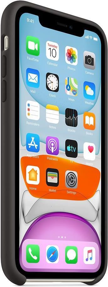 Apple Silicone Case Do Iphone 11 Black - zdjęcie 2 Apple Silicone Case Do Iphone 11 Black