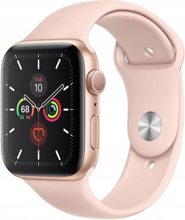 Apple Watch 5 Koperta 44mm Z ota z Aluminium z Paskiem Sportowym Piaskowy Ro