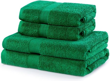 Decoking - Komplet Ręczników Bawełnianych Zielony Marina Gładkie 2 70X140+ 4 50X100