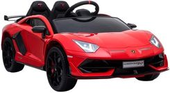 Leantoys Auto Na Akumulator Lamborghini Aventador Czerwony - Samochody dla dzieci