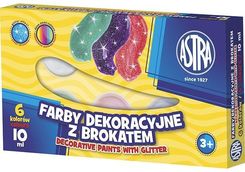 Zdjęcie Astra Farby Dekoracyjne Z Brokatem 6 Kolorów - 10 Ml - Pniewy