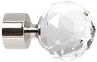 Karnix Zakończenia Beluna Crystal 25 Mm Inox 2 Szt