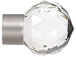 Karnix Zakończenia Beluna Crystal 19 Mm Chrom Mat 2 Szt