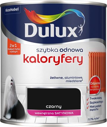 Dulux Szybka Odnowa Kaloryfery Czarny 750Ml