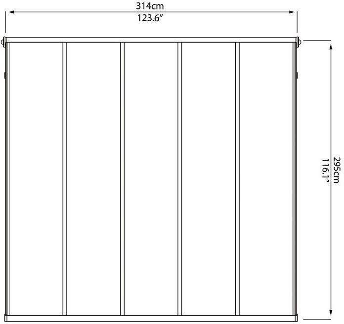 Palram Aluminiowe Zadaszenie Tarasu Sierra 3X3,05m Brązowe (Pal705327) - zdjęcie 7 Palram Aluminiowe Zadaszenie Tarasu Sierra 3X3,05m Brązowe (Pal705327)