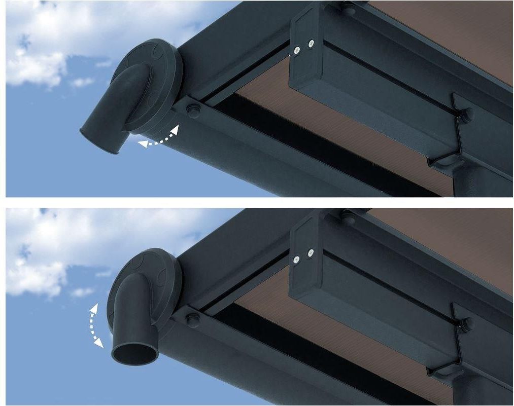 Palram Aluminiowe Zadaszenie Tarasu Sierra 3x5,46m Brązowe (Pal705331) - zdjęcie 4 Palram Aluminiowe Zadaszenie Tarasu Sierra 3x5,46m Brązowe (Pal705331)