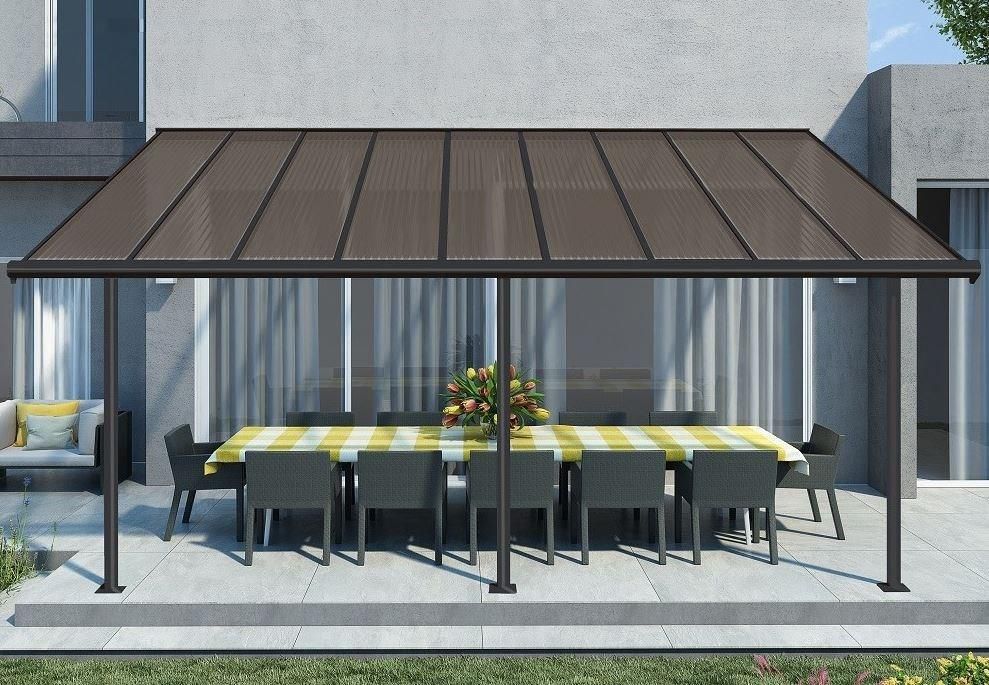 Palram Aluminiowe Zadaszenie Tarasu Sierra 3x5,46m Brązowe (Pal705331) - zdjęcie 8 Palram Aluminiowe Zadaszenie Tarasu Sierra 3x5,46m Brązowe (Pal705331)