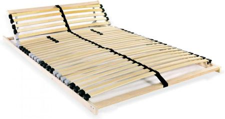 Stelaż do łóżka z 28 listwami, drewno FSC, 7 stref, 100 x 200 cm kod: V-246452