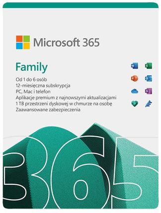 Office 365 PL dla Użytkowników Domowych (odnowienie subskrypcji na 12 miesięcy) ESD