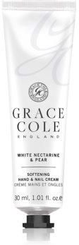 Grace Cole White Nectarine&Pear Cherry Blossom&Peony zmiękczający krem do rąk i paznokci 30ml