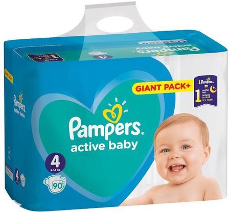 Pampers Pieluchy Active Baby rozmiar 4, 90 pieluszek
