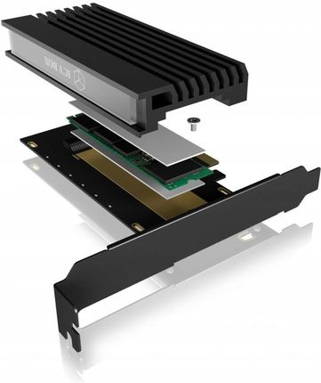 IB-PCI214M2-HSL Karta PCIe z gniazdem M.2 M-Key dla jednego dysku SSD M.2 NVMe