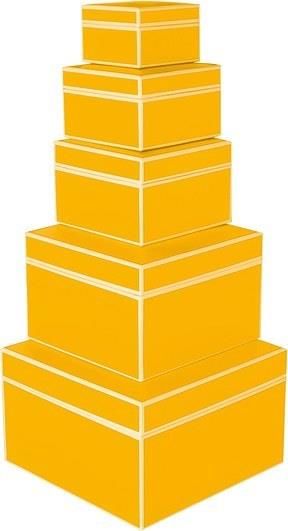 Semikolon Pudełka Prezentowe Die Kante 5 Szt. Żółte (352050 Semikolon Pudełka Prezentowe Die Kante 5 Szt. Żółte (352050