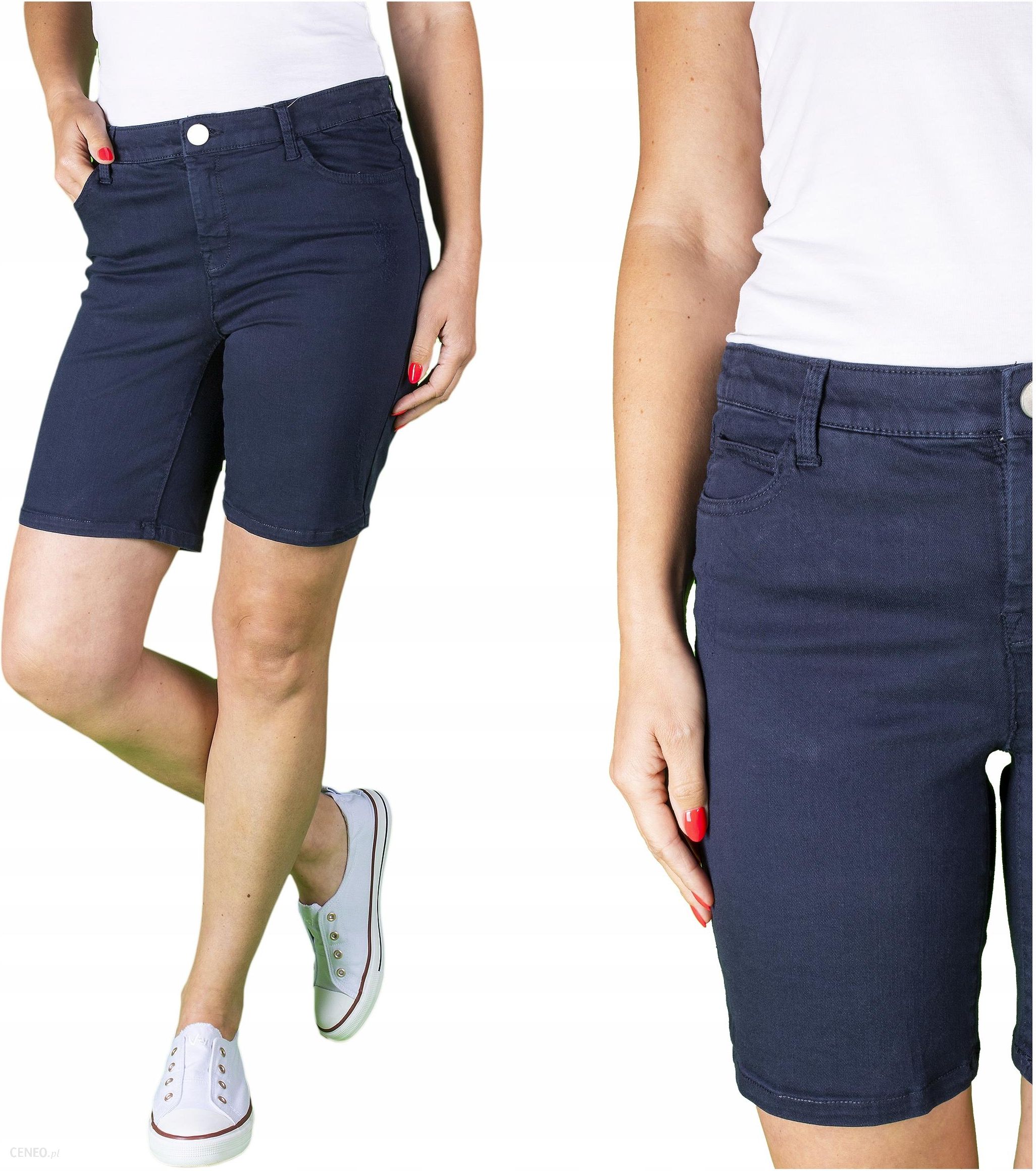 Moda Jeansowe szorty Krótkie spodnie C&A Jeansowe szorty w kolorze bia\u0142ej we\u0142ny W stylu casual 