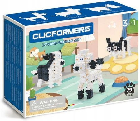 Clicformers Klocki 74El Set Black&White 35742