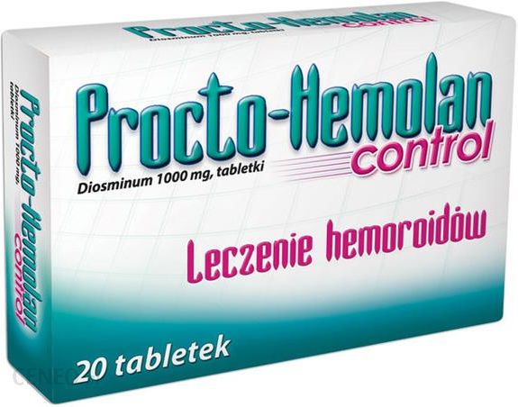 Procto-Hemolan Control 1000 mg 20 Tabletten gegen Hämorrhoiden 