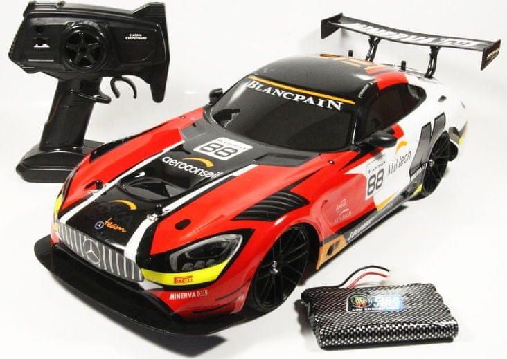 Mondo Motors Mercedes AMG GT3 – Ferngesteuertes Auto Im Maßstab 1:28, Bis 8 Km/h Schnell (mit 2,4 GHz Fernbedienung)