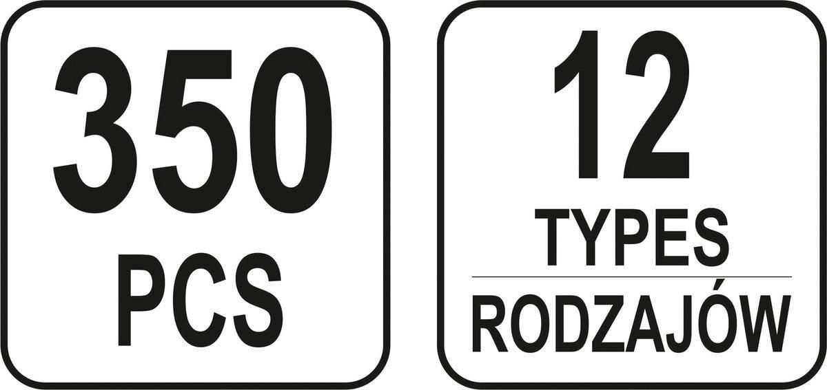 SPINKI SAMOCHODOWE VOLVO 350 SZT YATO YT-06655 YT-06655 - zdjęcie 3 SPINKI SAMOCHODOWE VOLVO 350 SZT YATO YT-06655 YT-06655