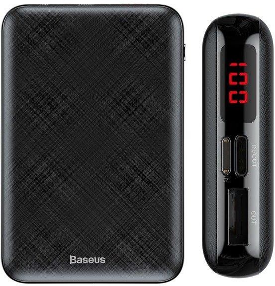 Baseus Mini S Digital Display 10000mAh czarny (PPALL-XF01)