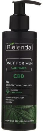 Bielenda Only For Men Cannabis Żel Do Mycia Twarzy I Zarostu 190g