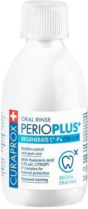 Curaden Curaprox Perio Plus + Regenerate Citrox Chx 009% Płyn Do Płukania Jamy Ustnej 200ml