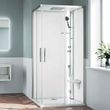 Novellini Glax 1 2.0 2P Kabina wielofunkcyjna 120x80x210 cm wersja prawa profile srebrne szkło przezroczyste G212P120DM-1BB - Wejdź i kup -5% taniej