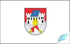 Flaga miasta Biskupiec - na zamówienie 150x90 - zdjęcie 1