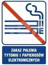 Zakaz palenia tytoniu i papierosów elektronicznych