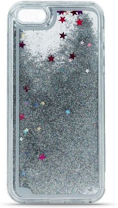 Liquid Glitter TPU do Samsung S10 Plus srebrna 