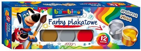 Stmajewski Bambino Farby Plakatowe 12 Kolorów