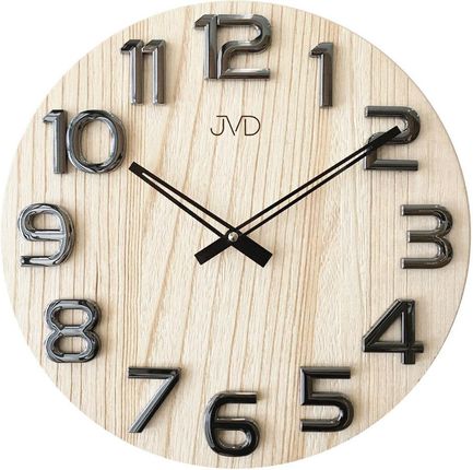 Jvd Zegar Ścienny Drewniany Średnica 40 Cm (Ht974)