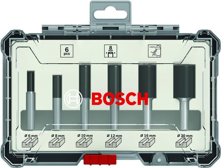 Bosch Zestaw frezów do wypustów 8mm 6szt. 2607017466