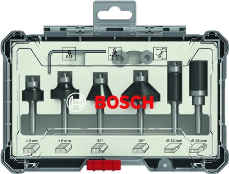 Bosch zestaw frezów do wykańczania i obróbki krawędzi 6 szt. 2607017468