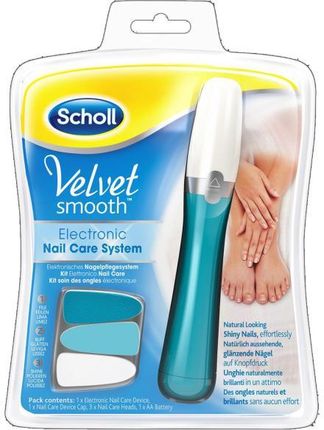Scholl Elektryczny Pilnik Do Paznokci + 3 Końcówki - Velvet Smooth Electronic Nail Care System