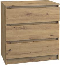 Zdjęcie Komoda Szafka Regał 3 Szuflady M3 Dąb Artisan (M3Dąbartisan) - Brzeg