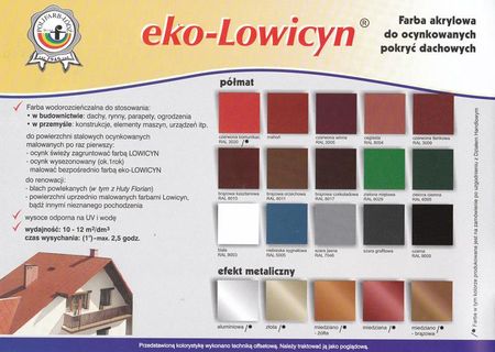 Polifarb-Łódź Eko-Lowicyn Kość Słoniowa 10L Ral 1015