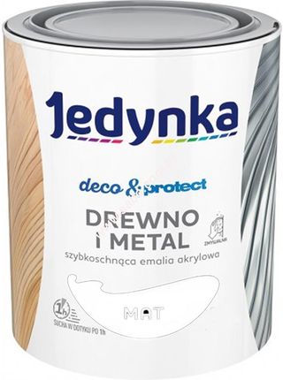 Jedynka Deco&Protect Drewno I Metal Mat, Biały 0,7L