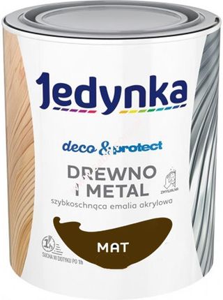 Jedynka Deco&Protect Drewno I Metal Mat, Brązowy Ciemny 0,7L