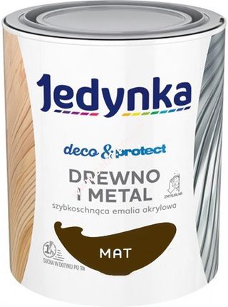 Jedynka Deco&Protect Drewno I Metal Mat, Brązowy 0,7L