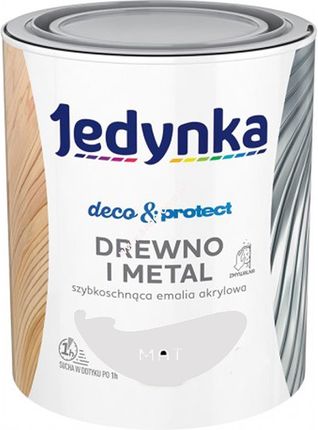 Jedynka Deco&Protect Drewno I Metal Mat, Szary Jasny 0,7L