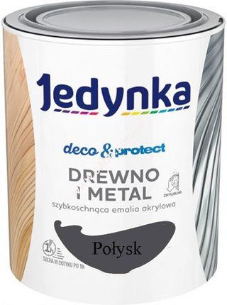 Jedynka Deco&Protect Drewno I Metal Satynowy Połysk Grafitowy 0,7L